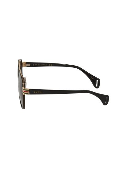Gucci Gg0447s 003 Aviator Negro Cafe transparente Original | ...