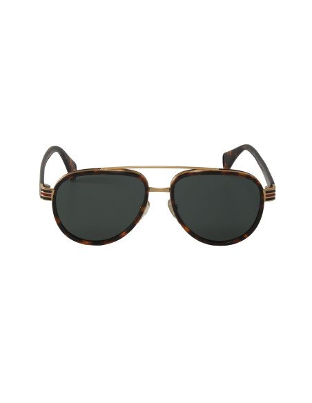 Gucci Gg0447s 004 Aviator Carey Verde transparente Original | ...