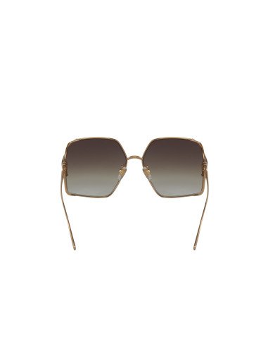 Gucci GG0855SK 005 Square Shape Negro Dorado Original