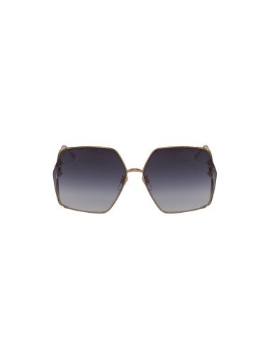 Gucci GG1322SA 001 Square Shape Gray Gradient Gold