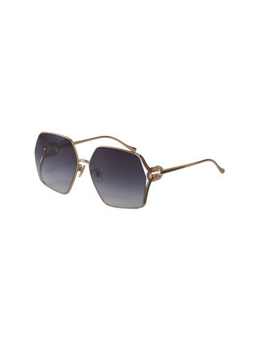 Gucci GG1322SA 001 Square Shape Gray Gradient Gold