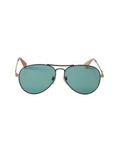 Gucci Gg0515s 005 Aviator Sunglasses Verde Transparente Negr | Sunn... 2