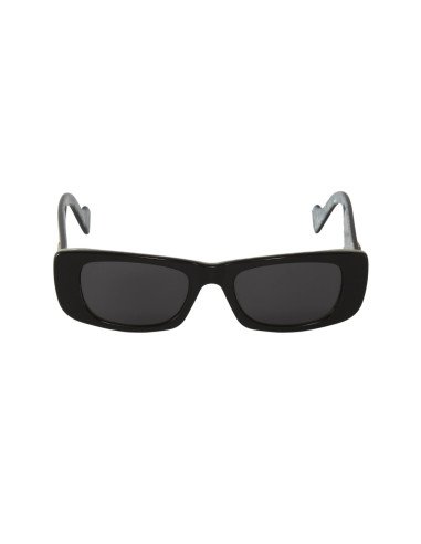 Gucci Gg0516S 001 Rectangle Shape Negro Gris Clasico Original | Sunnies.uno