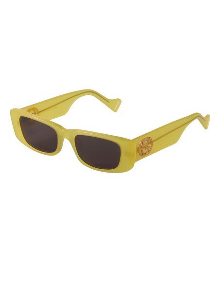 Gucci Gg0516S 004 Rectangle Shape Negro Verde Fluorescente Original | Sunnies.uno