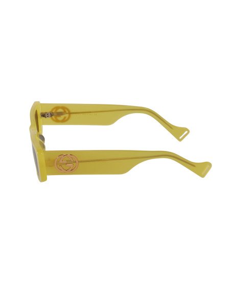 Gucci Gg0516S 004 Rectangle Shape Negro Verde Fluorescente Original | Sunnies.uno