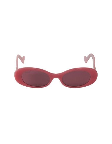 Gucci Gg0517S 003 Oval Shape Rosa Fucsia Espejo Original | Sunnies.uno