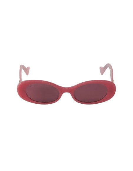 Gucci Gg0517S 003 Oval Shape Rosa Fucsia Espejo Original | Sunnies.uno