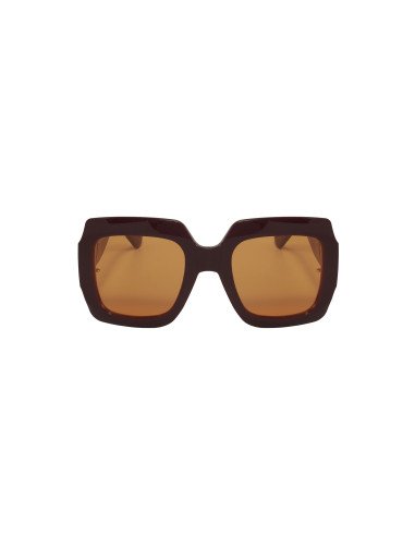 Gucci GG1022S 007 Square Shape Vino Naranja