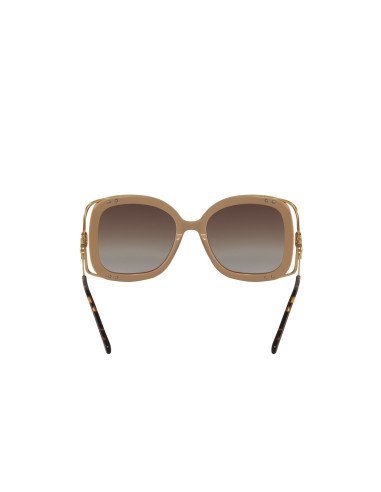 Gucci GG1021s 003 Square Shape Beige Cafe degradado