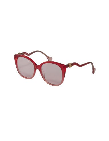 Gucci GG1010S 004 New Square Shape Pink Wine