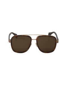 Gucci Gg0448s 005 Aviator Carey Cafe Ambar Acetato Original | Sunni... 2