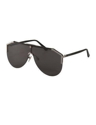 Gucci GG0584S 001 Aviator Square Negro Plateado Original | Sunnies.uno