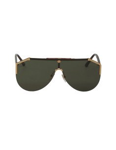 Gucci GG0584S 002 Aviator Square Negro Dorado Original | Sunnies.uno 2