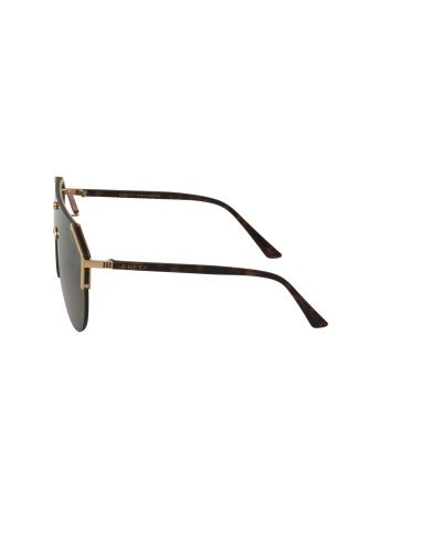 Gucci GG0584S 002 Aviator Square Negro Dorado Original | Sunnies.uno