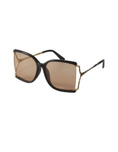 Gucci GG0592SK 002 Square Shape Naranja Transparente Negro