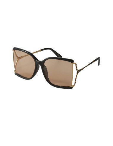 Gucci GG0592SK 002 Square Shape Naranja Transparente Negro
