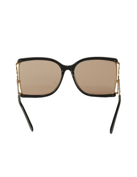 Gucci GG0592SK 002 Square Shape Naranja Transparente Negro