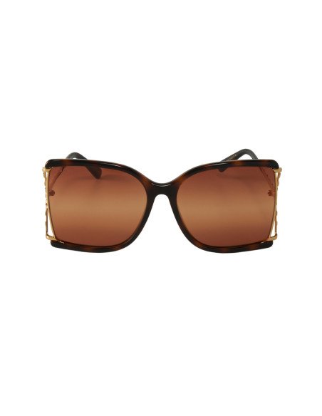 Gucci GG0592SK 003 Square Shape Cafe Carey Dorado