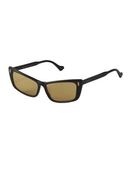 Gucci Gg0626s 002 Fashion Inspired Negro Ambar Dorado | Sunnies.uno