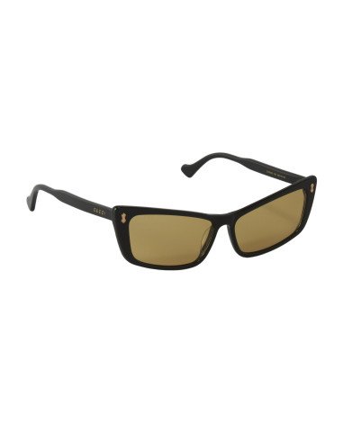 Gucci Gg0626s 002 Fashion Inspired Negro Ambar Dorado | Sunnies.uno