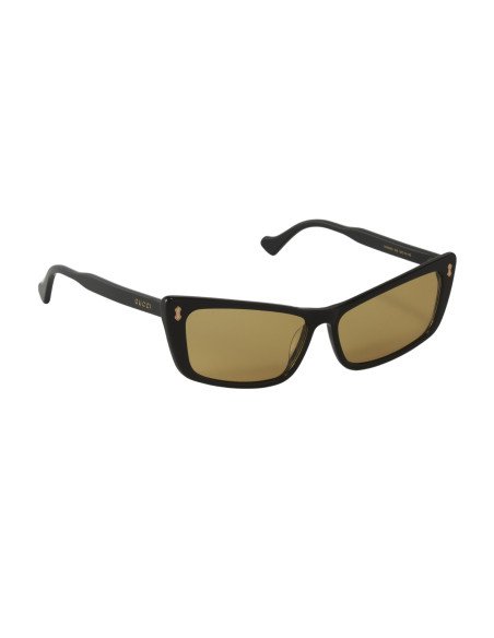 Gucci Gg0626s 002 Fashion Inspired Negro Ambar Dorado | Sunnies.uno