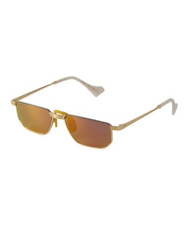 Gucci Gg0627s 003 Fashion Inspired Naranja Espejo Dorado | Sunnies.uno