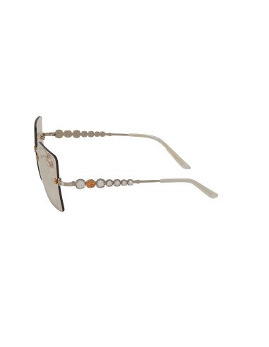 Gucci GG0644S 004 Square Shape Gris Transparente Plata
