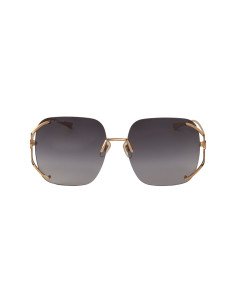 Gucci GG0646S 001 Square Shape Gris Degradado Dorado | Sunnies.uno 2