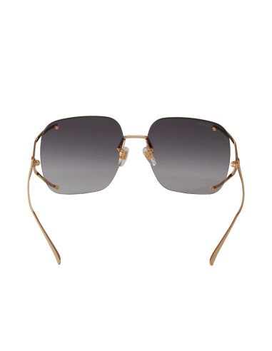 Gucci GG0646S 001 Square Shape Gris Degradado Dorado | Sunnies.uno