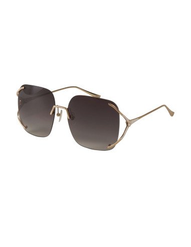 Gucci GG0646S 002 Square Shape Cafe Degradado Dorado | Sunnies.uno