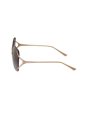 Gucci GG0646S 002 Square Shape Cafe Degradado Dorado | Sunnies.uno