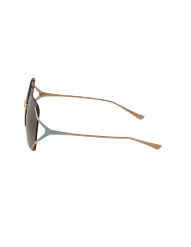 Gucci GG0646S 003 Square Shape Vino Degradado Dorado