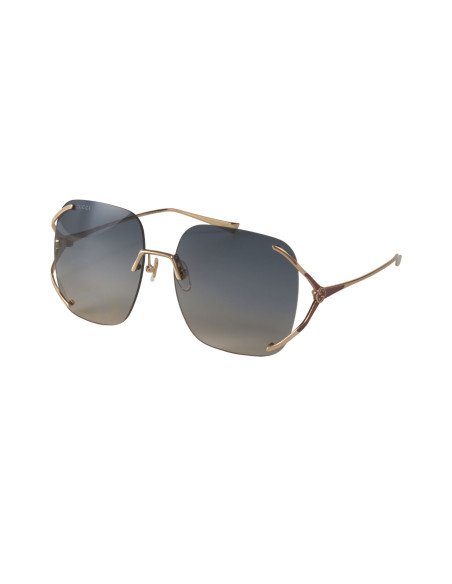 Gucci GG0646S 004 Square Shape Gris Degradado Dorado