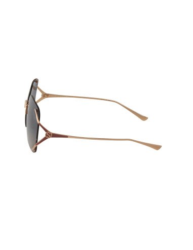 Gucci GG0646S 004 Square Shape Gris Degradado Dorado
