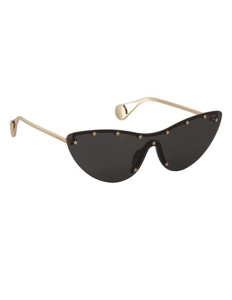 Gucci GG0666S 001 Eye Cat Stars Negro Dorado Original