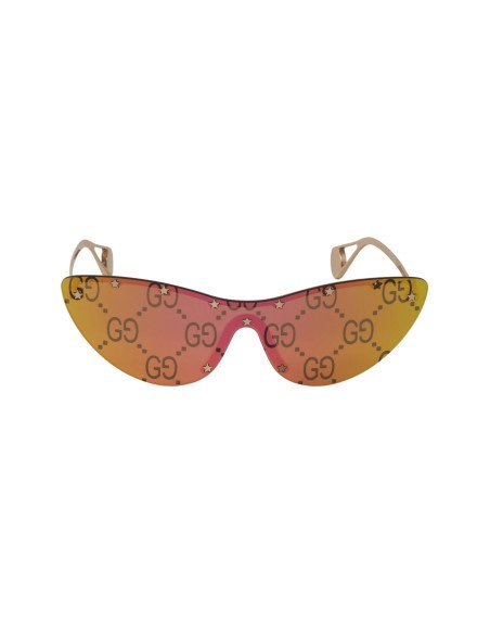 Gucci GG0666S 003 Eye Cat Stars Tornasol Dorado Original