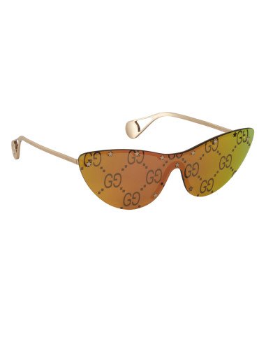 Gucci GG0666S 003 Eye Cat Stars Tornasol Dorado Original