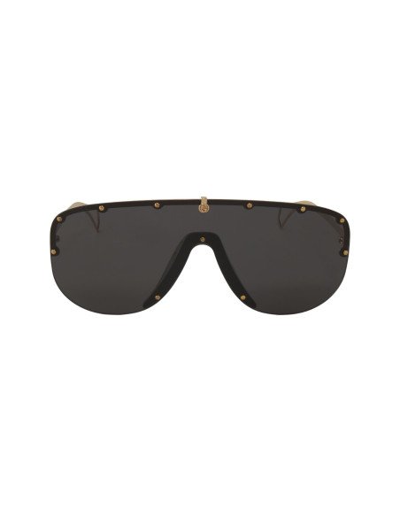 Gucci GG0667S 001 Aviator Fashion Negro Dorado Original