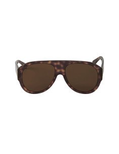 Gucci GG0668S 003 Aviator Square Acetato Carey Cafe | Sunnies.uno 2