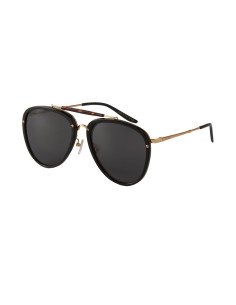 Gucci GG0672S 001 New Aviator Negro Dorado Original