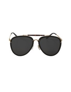 Gucci GG0672S 001 New Aviator Negro Dorado Original 2