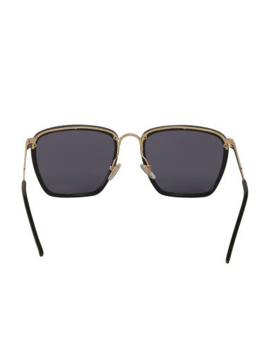 Gucci Gg0673S 001 Square Metal Negro Dorado