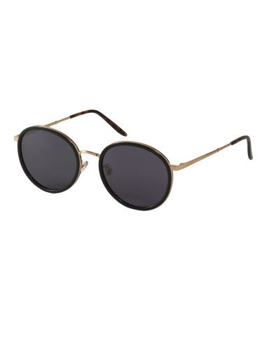 Gucci Gg0677SK 001 Round Metal Negro Dorado Original | Sunnies.uno