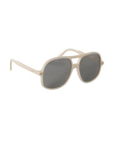 Gucci GG0706S 003 New Aviator Plata Espejo Beige Original | Sunni...