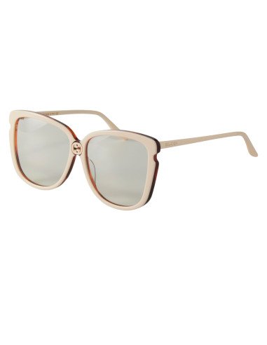 Gucci GG0709S 003 Square Shape Ivory White yellow