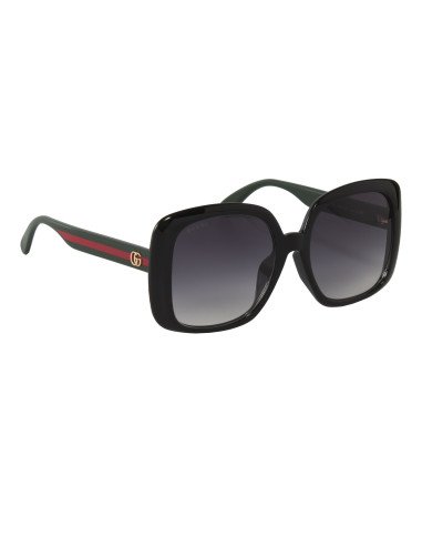 Gucci GG0713S 001 Square Shape Gris Degradado Verde