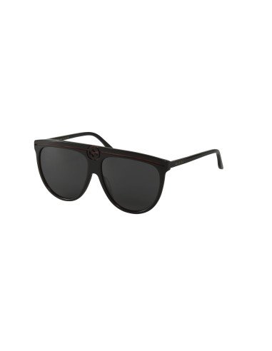 Gucci Gg0732S 001 Fashion Aviator Ivory Black Gris transparente | Sunnies.UNO
