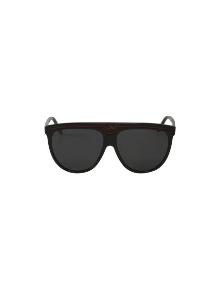 Gucci Gg0732S 001 Fashion Aviator Ivory Black Gris transparente | Sunnies.UNO