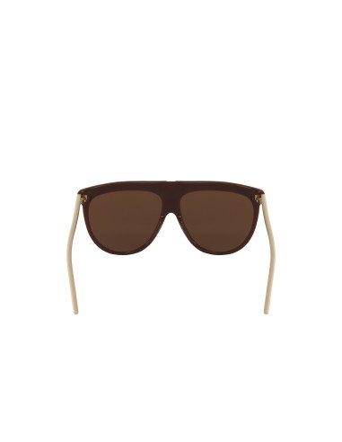 Gucci Gg0732S 002 Fashion Aviator Ivory White Cafe transparente | Sunnies.UNO