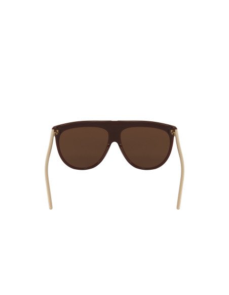 Gucci Gg0732S 002 Fashion Aviator Ivory White Cafe transparente | Sunnies.UNO
